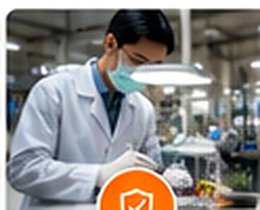Staf quality assurance di fasilitas makanan